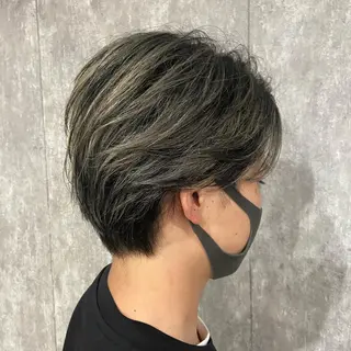 ショート カラー メンズ TIDEHAIR SHIHOのヘアスタイル