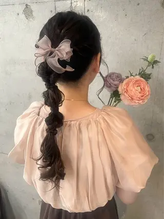 ロング ヘアアレンジ 美髪× ヘアセット✨Araiのヘアスタイル