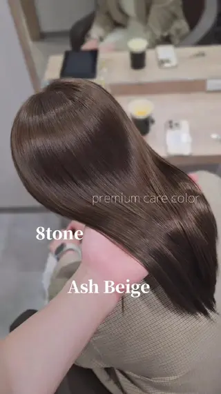 ミディアム カラー 縮毛矯正をしている人 のためのカラーのヘアスタイル