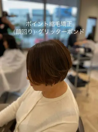 ショート パーマ やまこし 美裕樹のヘアスタイル