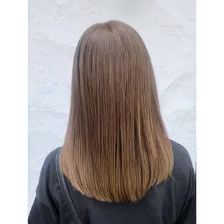 セミロング カラー 🪞Kana｜透明感 カラー × 髪質改善のヘアスタイル