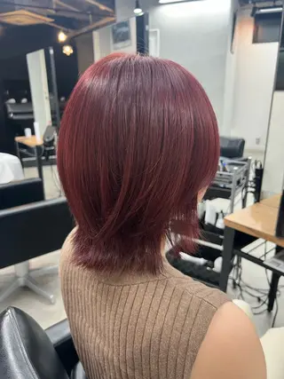 カラー 🎀 のえか/ハイ トーン/ピンク🤍のヘアスタイル