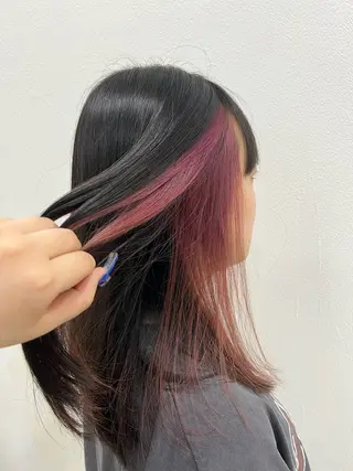 セミロング カラー 🥀髪質改善/ 透明感🥀ユイキのヘアスタイル