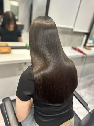 ロング 10月限定モニター 髪質改善美髪矯正のヘアスタイル