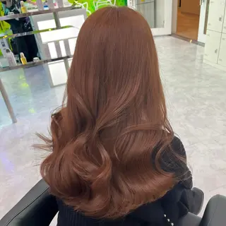 ロング カラー ヘアアレンジ 🤍韓国ヘア特化 🤍力丸🤍のヘアスタイル