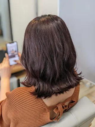 ミディアム カラー Kokeshi/吹上 /Rymlhairのヘアスタイル