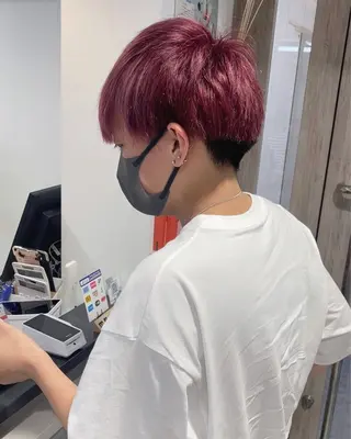 ショート カラー メンズ 唐澤 千尋のヘアスタイル