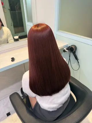 カラー 🇰🇷韓流暖色ヘア 🍒saaya🍒のヘアスタイル