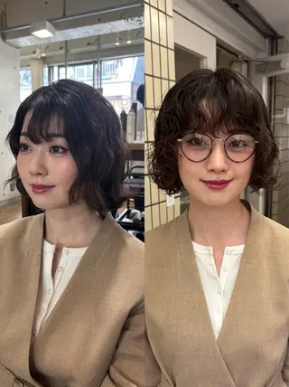 ミディアム パーマ kaito パーマ募集！🔵のヘアスタイル