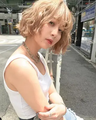 ミディアム カラー 🧡色落ちまで2度綺 麗なカラー🧡ヨシキのヘアスタイル