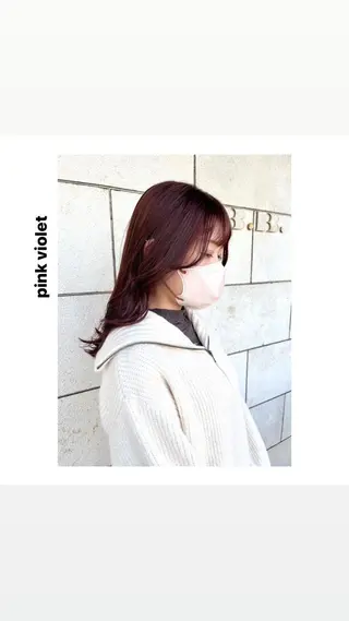 ミディアム カラー パーマ ヘアアレンジ メンズ キッズ ネイル マツエク・マツパ アイブロウ hiro【沿線で叶う 似合わせhair】のヘアスタイル