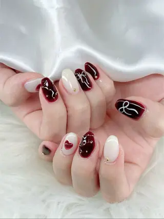 ネイル Agate miku🎀‧₊のネイルデザイン