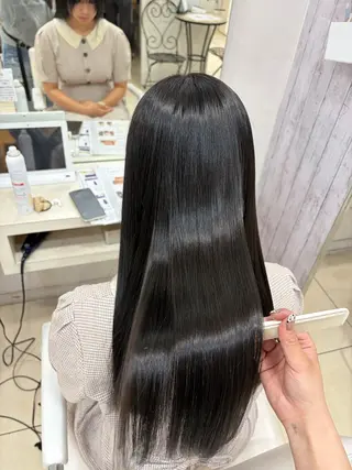 セミロング 【髪質改善カラー】 あむ·. ⟡ 🖤のヘアスタイル