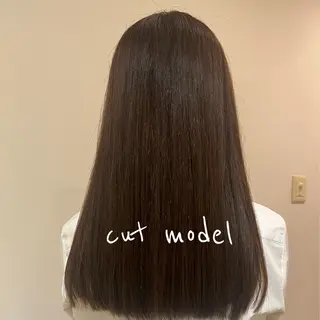 ロング ★韓国トレンドカット ★むなかたももかのヘアスタイル