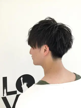 ショート メンズ 透明感カラー 松田晃代のヘアスタイル