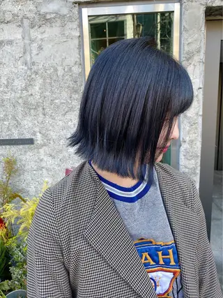 ミディアム カラー パーマ ヘアアレンジ キッズ ネイル マツエク・マツパ M字・前髪割れ 改善メンズ特化/栢沼のヘアスタイル