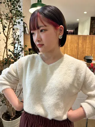 ショート カラー ヘアアレンジ ❣️倉敷❣️美髪 カラー能登一成のヘアスタイル
