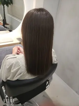 セミロング 透明感カラー×髪質改 善✨️町田築✨️のヘアスタイル