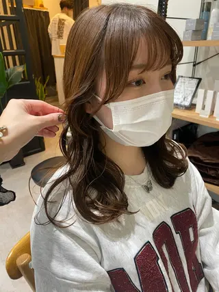 セミロング カラー 似合う髪型が 分からない方へのヘアスタイル