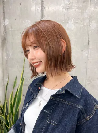 ショート カラー 🥑🫧田實 紗和 ボブ/暖色カラー🩰のヘアスタイル