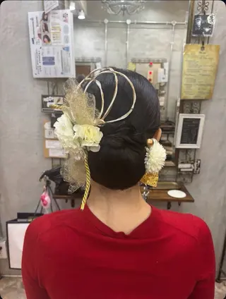 ロング ヘアアレンジ 中村 優花のヘアスタイル