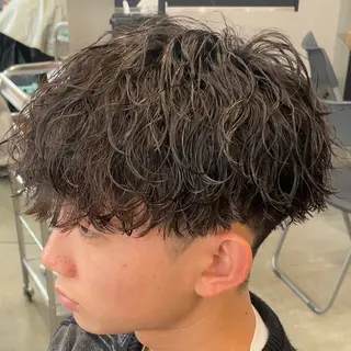 ミディアム パーマ ヘアアレンジ メンズ fifth 石川 凪のヘアスタイル