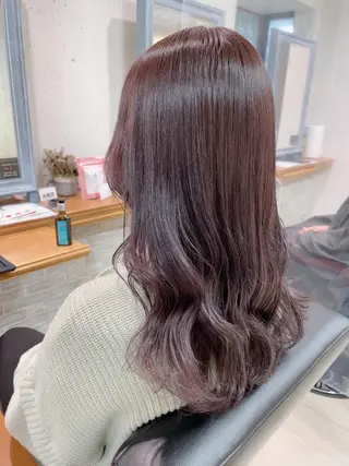 セミロング 韓国ヘア🇰🇷🎀 みきのヘアスタイル