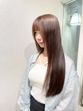 ロング コトミ【メンズ】 【曲がる縮毛矯正】のヘアスタイル