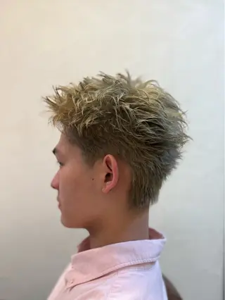 ショート カラー メンズ メンズ/スパイキー ショート/isseyのヘアスタイル