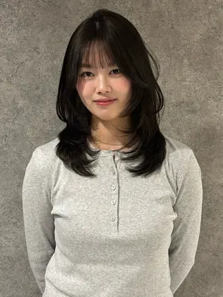 ミディアム RURI韓国ボブ 🇰🇷タッセルボブのヘアスタイル