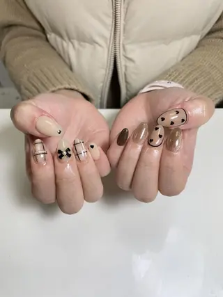 ネイル By moonネイル 🌷ワンホン/韓国風のネイルデザイン
