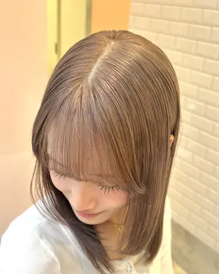 カラー 🫧まなみ ブリーチ ヘアセット🫧のヘアスタイル