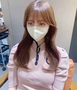 ロング 平尾 樹里のヘアスタイル