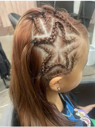 ロング ヘアアレンジ キッズ 池田 景子のヘアスタイル