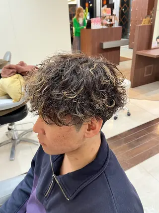 ショート パーマ メンズ 🧊メンズ特化🧊 高木航希のヘアスタイル