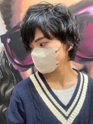 ショート カラー パーマ ヘアアレンジ メンズ キッズ ネイル マツエク・マツパ アイブロウ 久木原 ゆりのヘアスタイル