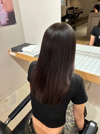 セミロング カラー 上瀧 寧々のヘアスタイル