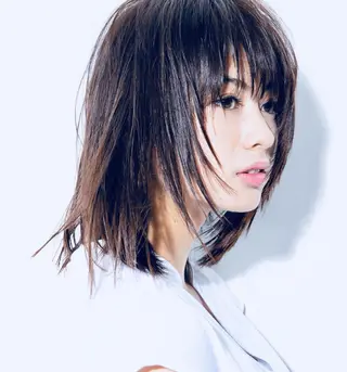 ミディアム カラー パーマ ヘアアレンジ 似合わせhair🔸 アサダ タカコ🔸のヘアスタイル