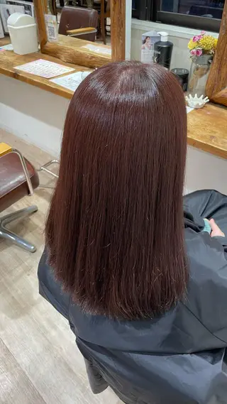 セミロング カラー コトミ【メンズ】 【曲がる縮毛矯正】のヘアスタイル