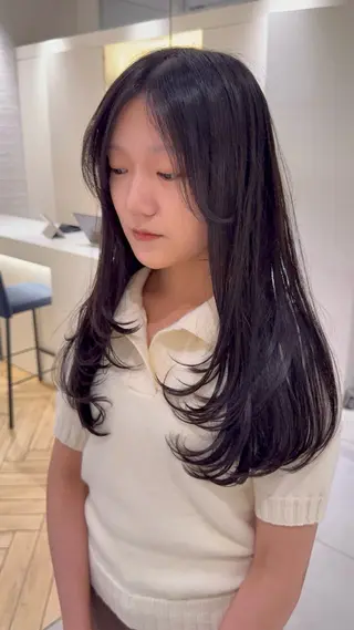 ロング パーマモデル募集中 🧡‬‪田中颯士のヘアスタイル