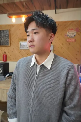 ショート パーマ メンズ KENSHIN メンズパーマのヘアスタイル