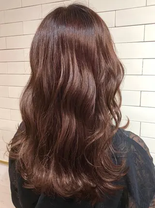 ロング カラー 髪質改善⌇透明感 カラー⌇川上葵のヘアスタイル