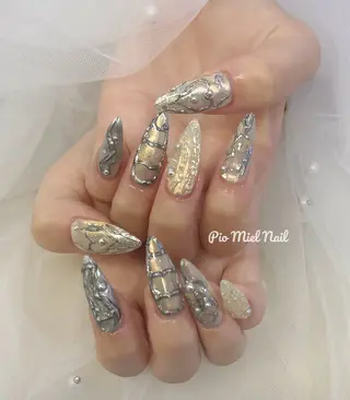 ネイル HANA 長さだしのネイルデザイン