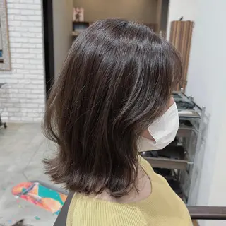 ミディアム カラー ヘアアレンジ キッズ 五反田　美容院☆張 明星☆韓国ヘアのヘアスタイル