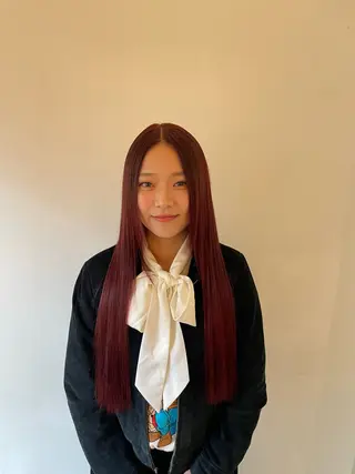ロング カラー HITOMI 福岡パーマのヘアスタイル