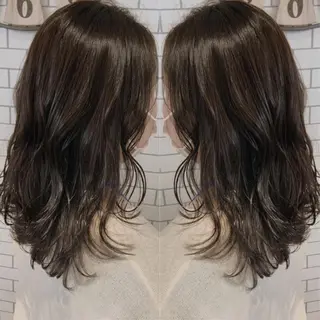 ミディアム カラー ヘアアレンジ 韓国hair🦋 Nanaのヘアスタイル