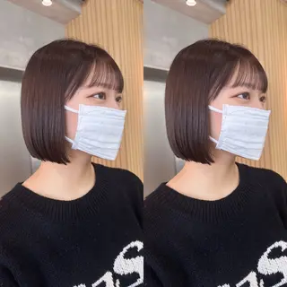 ミディアム カラー ✨髪質改善特化✨副 店長椎葉信乃介のヘアスタイル
