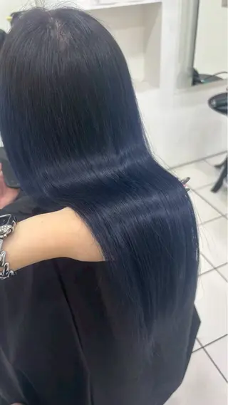 ロング カラー MOKA🌼 淵野辺デザインカラーのヘアスタイル