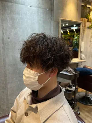 パーマ メンズ 高橋 竜也のヘアスタイル