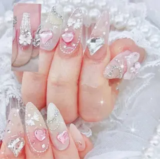 ネイル H3 Nail Tsuki🦋💙のネイルデザイン